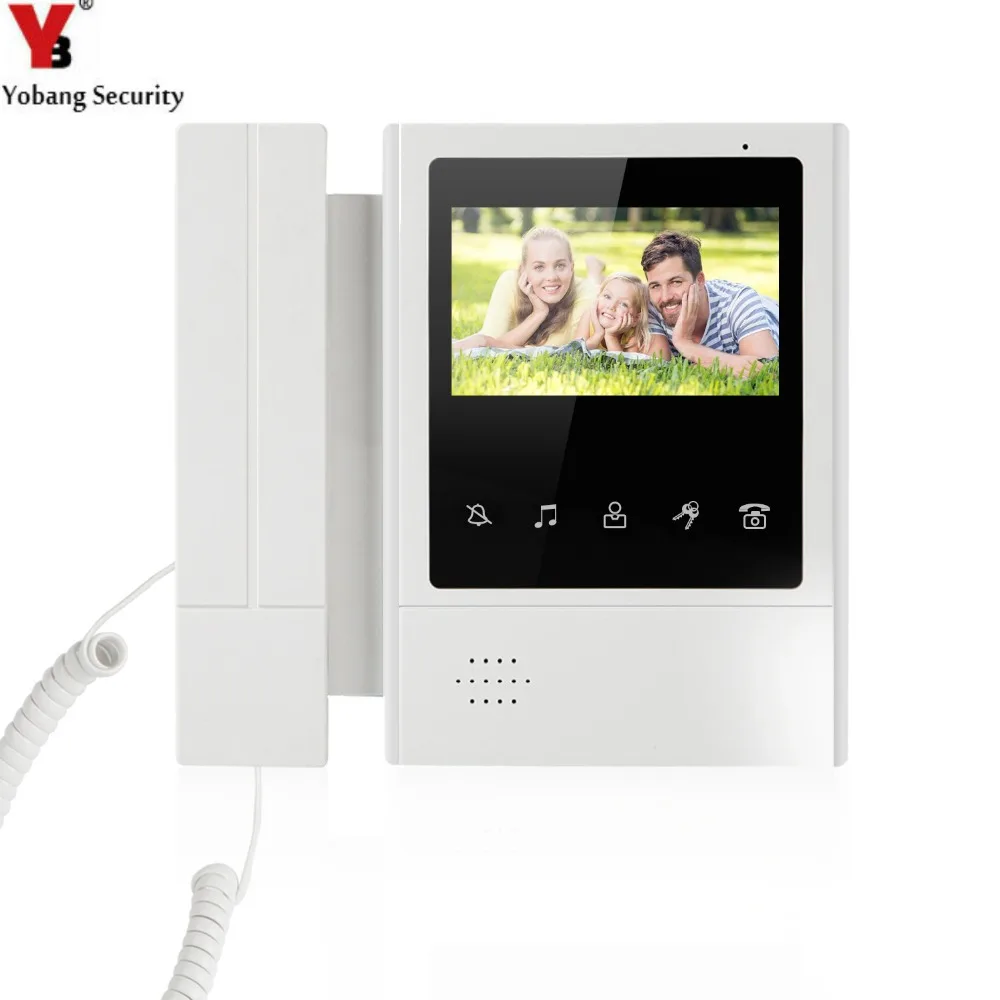 

YobangSecurity 4.3 Inch Color TFT LCD Screen Monitor Wired Video Door Entry System Video Door Phone Doorbell Intercoms Monitor