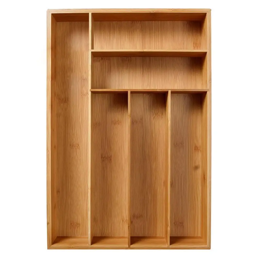 غير قابل للسحب الخيزران درج تخزين مربع تخزين أدوات المائدة مربع المطبخ درج منظم البقالة تخزين مربع