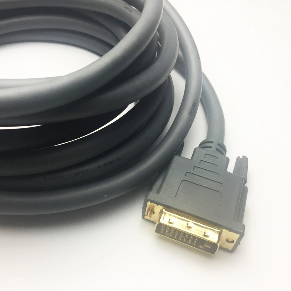 Стандартный двухканальный кабель DVI 5 м 15 футов стандарт 24 + 1 штекер до 2560x1600