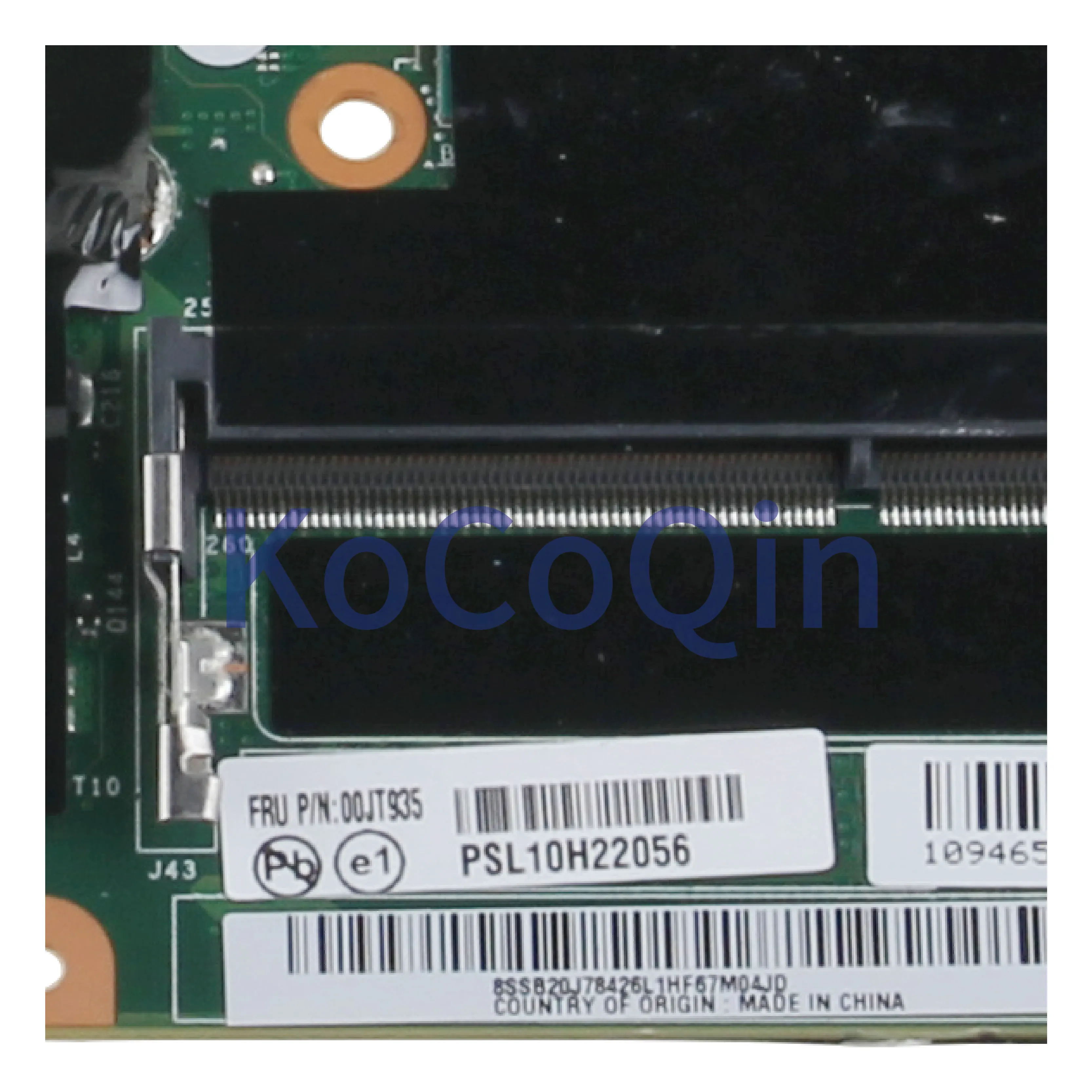  KoCoQin Laptop motherboard For LENOVO ThinkPad T460S Core I5-6300U 4GB Mainboard 00JT935 NM-A421 SR