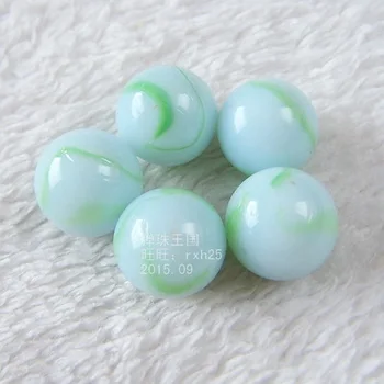 

Free shipping 240pcs/lot 14mm White green stripe marble Pinball machine decorative 14mm Decorative vase fish tank crafts marbles