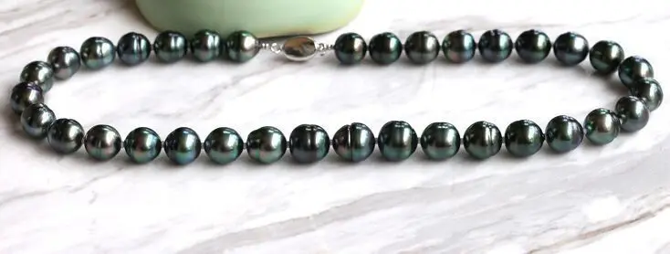 

18" 12-13MM NATURAL TAHITIAN BLACK MULTICOLOR PEARL NECKLACE