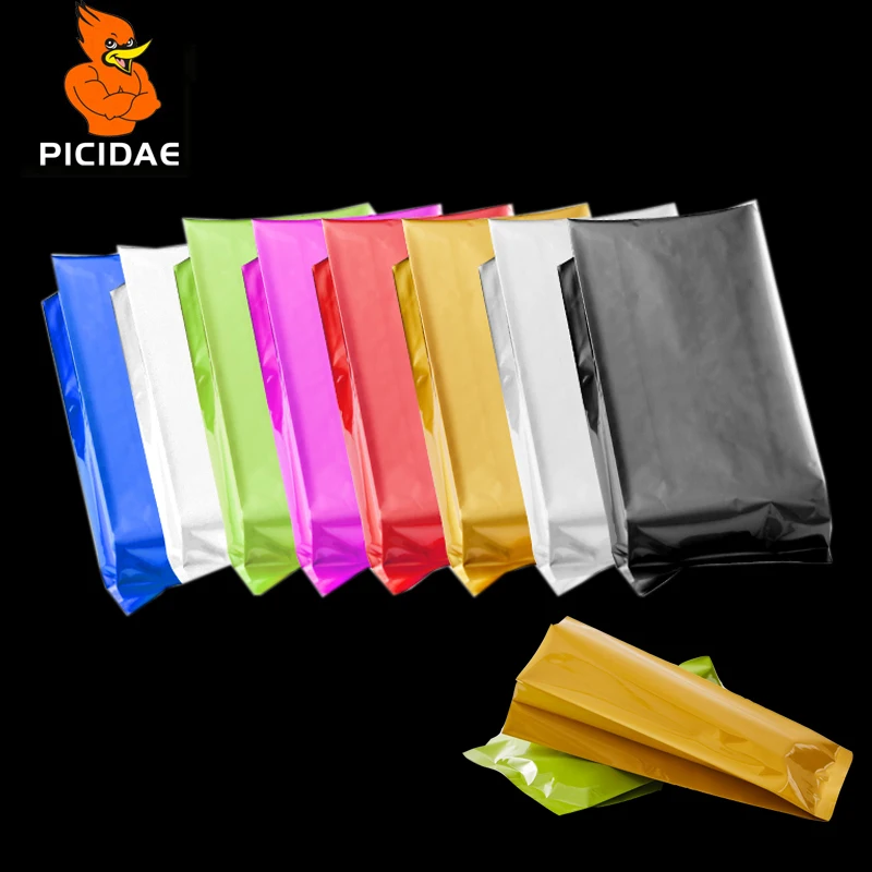 

Color Pure Aluminum Foil Vacuum Organ bag Preservation Open Packing Fresh Store Food Snack Meat Candy Powder Nut Coffee Milk Tea