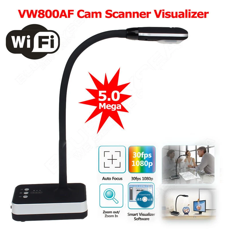 

Eloam HD 5MP 2592X1944 WIFI Wireless Portable Document Camera Visual Presenter A4 Doc Scanner Support IOS Windows Scanner Camera