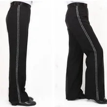 Новые мужские/мужские брюки для латинских танцев, комплект со штанами, мужские/мужские брюки для бальных танцев, современные танцевальные брюки, джазовая/ча-ча/Самба Одежда для танцев