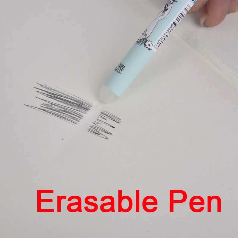 3 шт./компл. 0,38 мм Kawaii Муми-стираемая ручка синий/черный волшебный гель ручка для школы и офиса письменные принадлежности Канцтовары для студентов