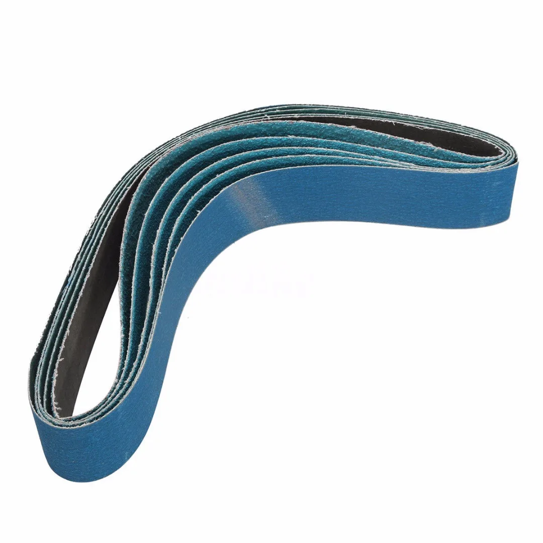DWZ 5pcs New 915mm*50mm Mixed Grit Linishing Sanding Belts Zirconia 40# 60# 80# 120#