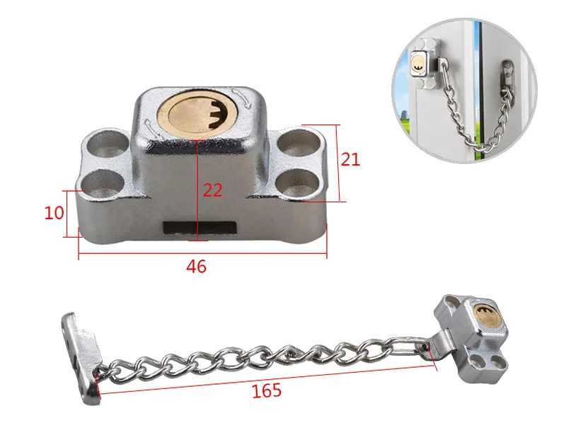 Так сильно, окно цепи Security Lock/ограничитель, противоугонная цепь болт, дверная защелка, цепь из нержавеющей стали, дома аппаратных