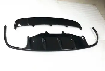 

Carbon Fiber Front + Rear Bumper Diffuser Protector Guard Skid Plate For Porsche Macan 2014 2015 2016 2017 2018 BY EMS