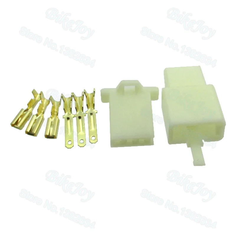 3 Pins Electrical Wire Connector Terminal Harness Plug Socket For