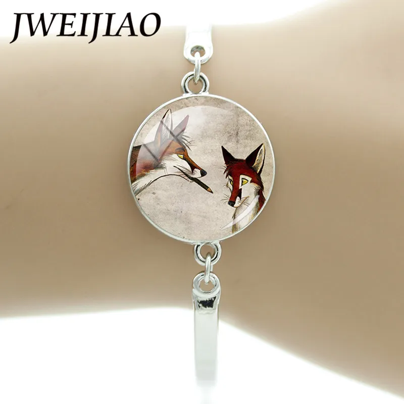 JWEIJIAO лиса легенда животное браслет звено цепи лисы брат ручная цепочка для