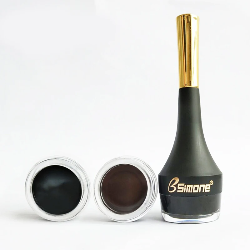 

Magical Halo Makeup Waterproof Lock Color Cream Eyebrow Gel Pencil 2 Colors Eyebrow Tint Brown 3D Natural Eyebrow Pen with Brush