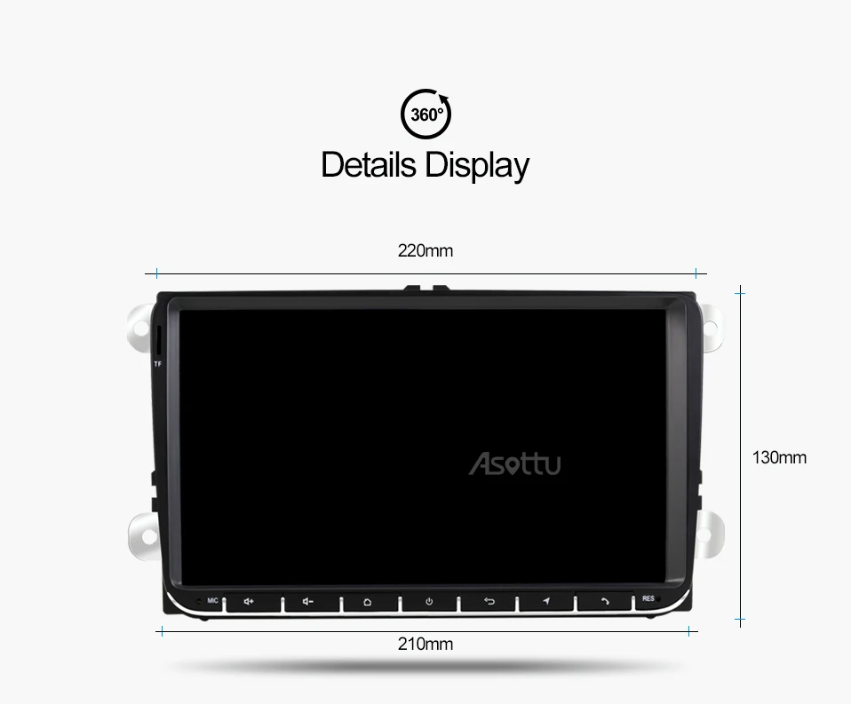 Top EU RU warehouse Asottu  CDZ9081 car dvd player  for Skoda Fabia octavia Superb Yeti Seat Rapid for vw golf tiguan polo passat CC 26