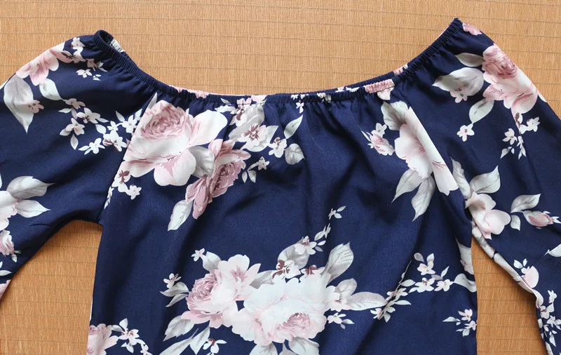 Летнее мини-платье с открытыми плечами и цветочным принтом 2019, женское сексуальное шифоновое платье в стиле бохо, Короткие вечерние