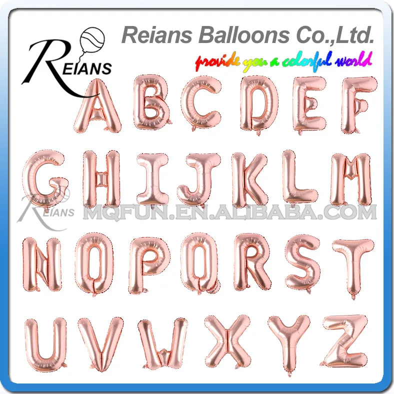 

50pc 32inch Rose gold Number Foil Balloons Digital Air Balloons Happy Birthday Wedding Decoration Letter balloons Party Supplies