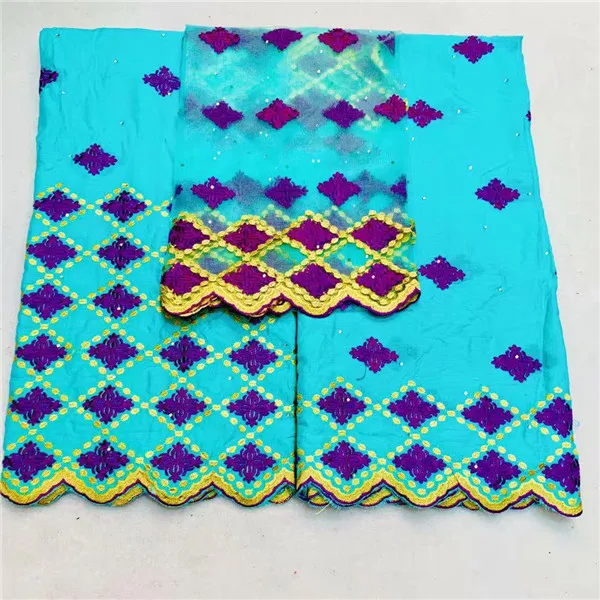 

New arrival African embroidery cotton Swiss voile lace fabric nice matching with net lace fabric ZQCS1(3y+2y+2y)