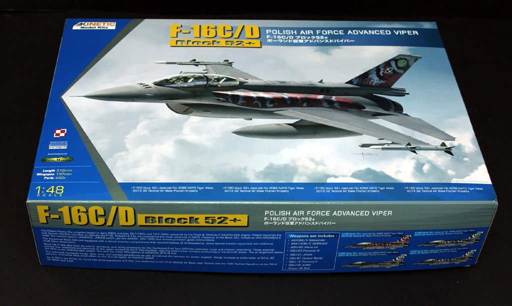 Комплект модели Kinetic 1/48 F-16C/D Block 52 + (Poland AF) | Игрушки и хобби