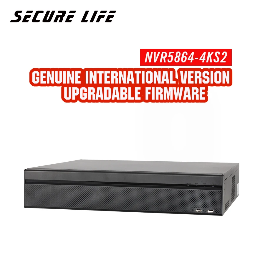 

International version 2U 4K H.265 network video recorder NVR5864-4KS2