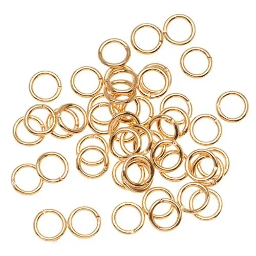

200pcs/lot Golden Plated Open Jump Rings For DIY Neckalce Bracelet Earring Jewelry Making 4mm/5mm/6mm