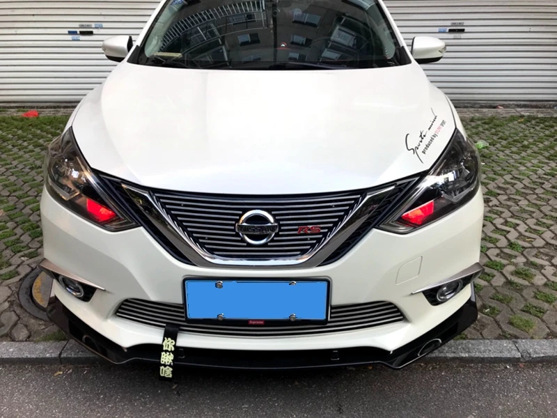 Передний бампер спойлер для Nissan Sentra переднего бампера v-стиля диффузор украшения защитные бамперы тюнинг-пакет для Sentra X-Trail