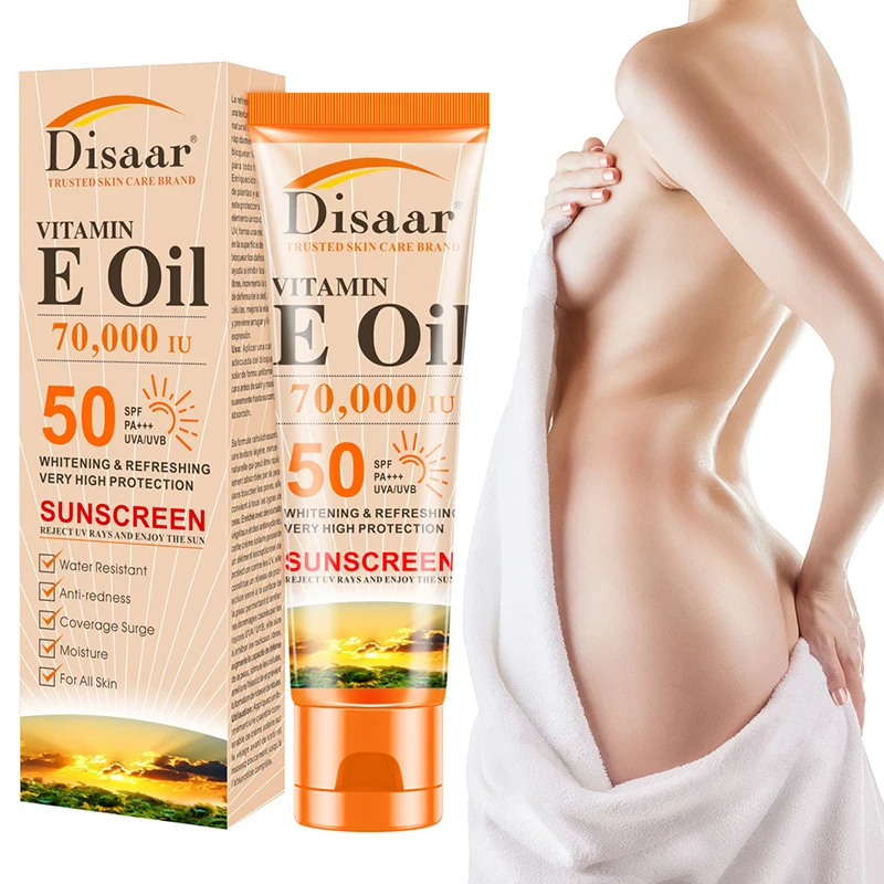 Disaar SPF 50+ витамин Е крем для лица для тела солнцезащитный отбеливающий крем для загара контроль над маслом увлажняющий мультиэффект крем для кожи тела