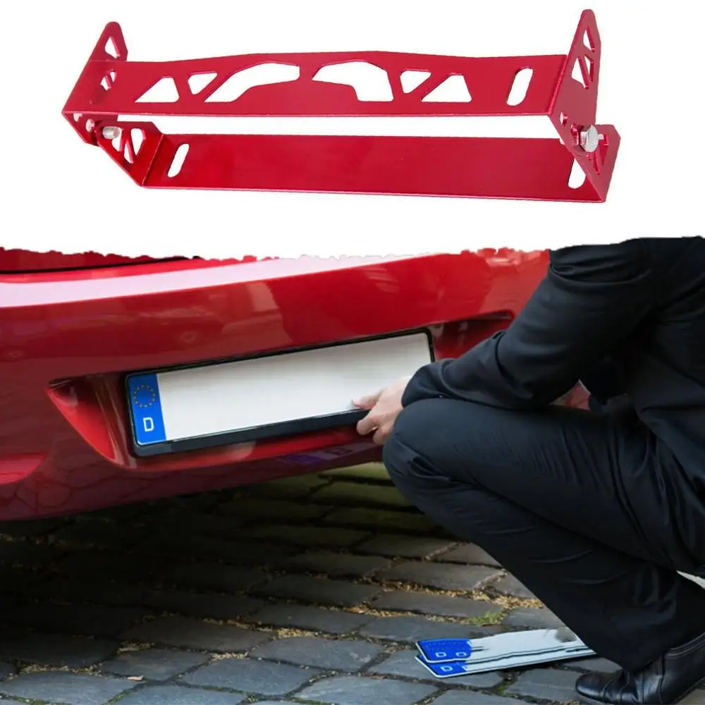 

Car Universal Accessories License Plate Frame Pattern License Plate Frame Adjustable Aluminum Alloy License Plate Frame