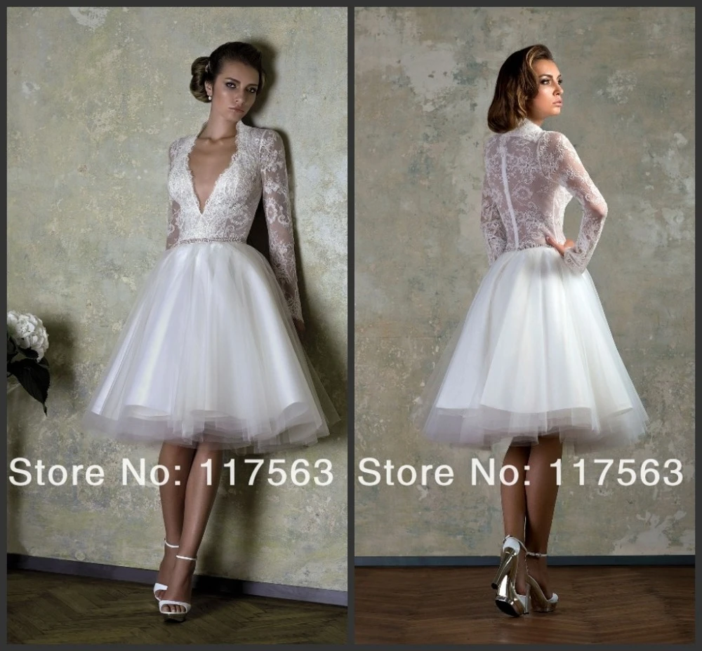 tea cut wedding dress