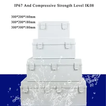 ABS пластик Пылезащитный Водонепроницаемый IP67/66 распределительная коробка Электрический проект корпус кабель подключения питания проект чехол распределительная коробка