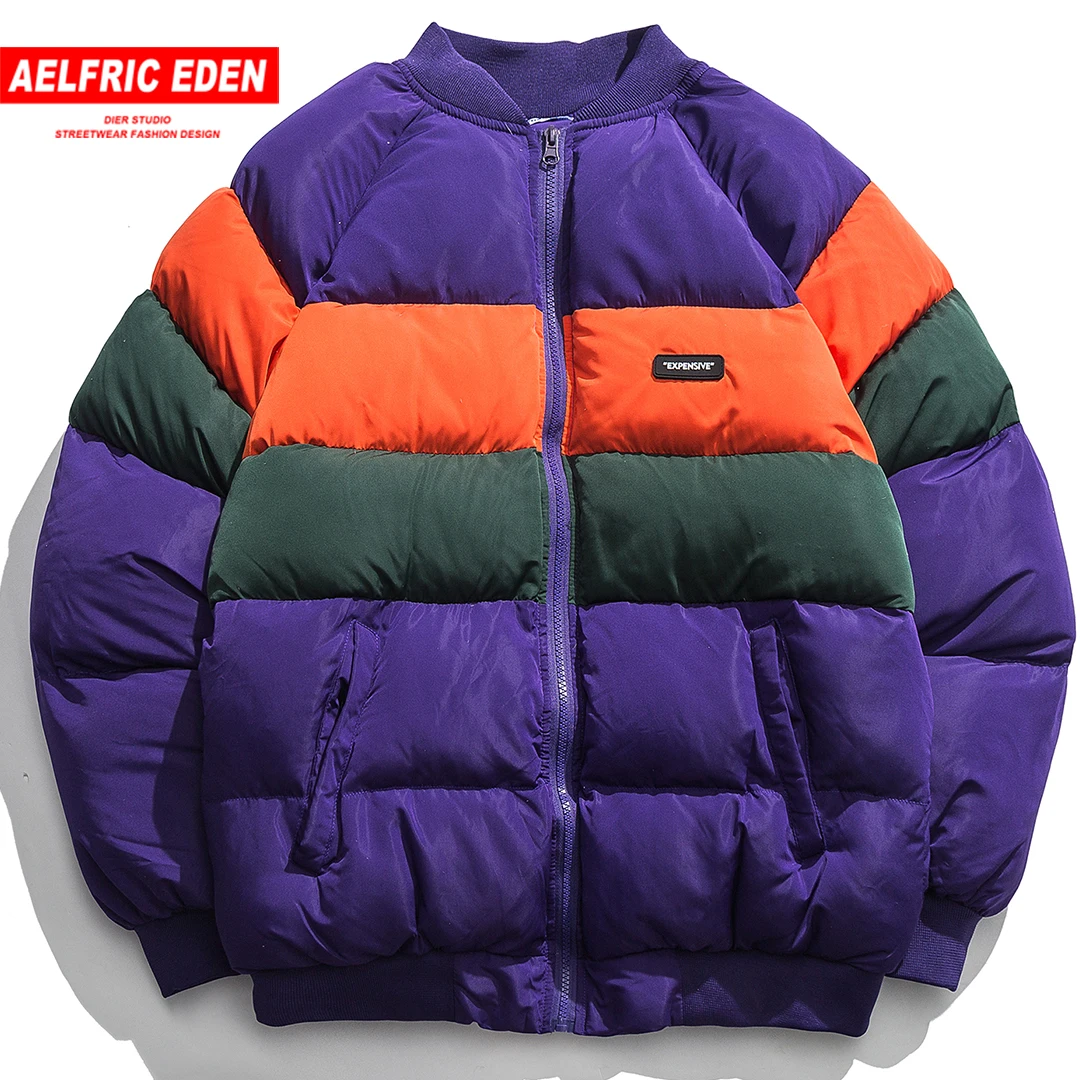 Aelfric Eden Parkas мужская зимняя куртка цветная Лоскутная Повседневная Уличная теплая
