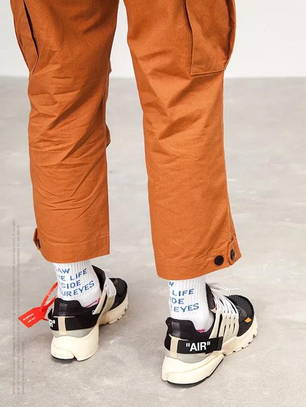 Новые мужские осенние модные мульти-карманы свободный стиль личности штаны-карго мужской хип-хоп Уличная Повседневная Эластичная брюки