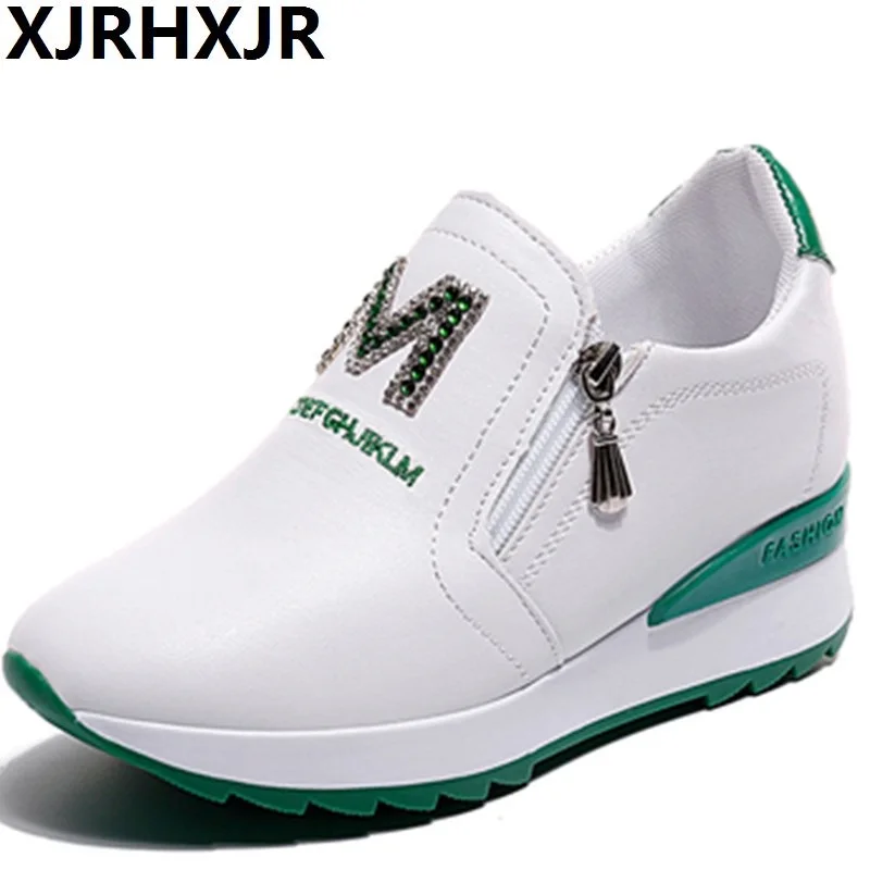 white wedge trainers womens