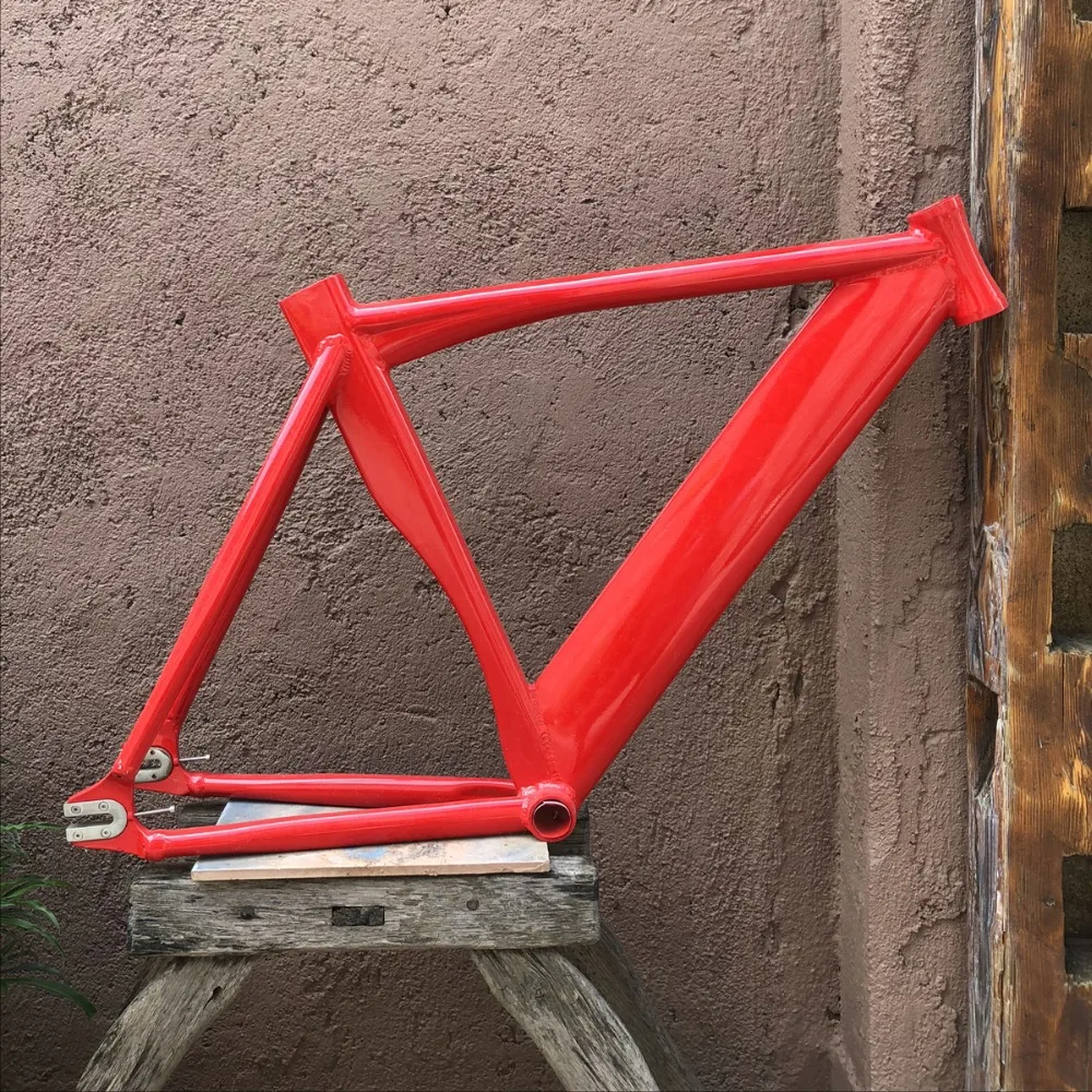 fixed gear bike frame 51cm Red Bike frame Fixie Bicycle ...