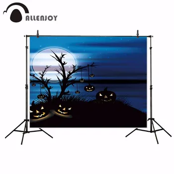 

Allenjoy Photographic backdrop Pink Skull Arrow Banner Halloween Cute Children Party Vinyl Baby background photography studio