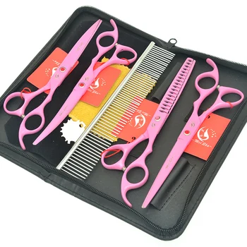 

7.0" Meisha Japanese 440c Animals Cutting Shears Fish Bone Thinning Scissors Dogs Styling Tijeras Pet Grooming Tools Kits HB0166