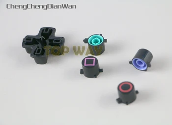 

ChengChengDianWan 10sets/lot plastic Dpad Direction ABXY Buttons for ps4 For Playstation 4 old Version jds-011 Controller Gampad