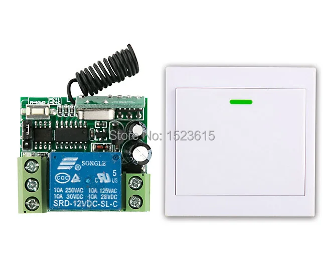 Новый цифровой Дистанционное Управление Переключатель DC12V приемник передатчик стены Беспроводной Мощность переключатель 315 мГц Радио