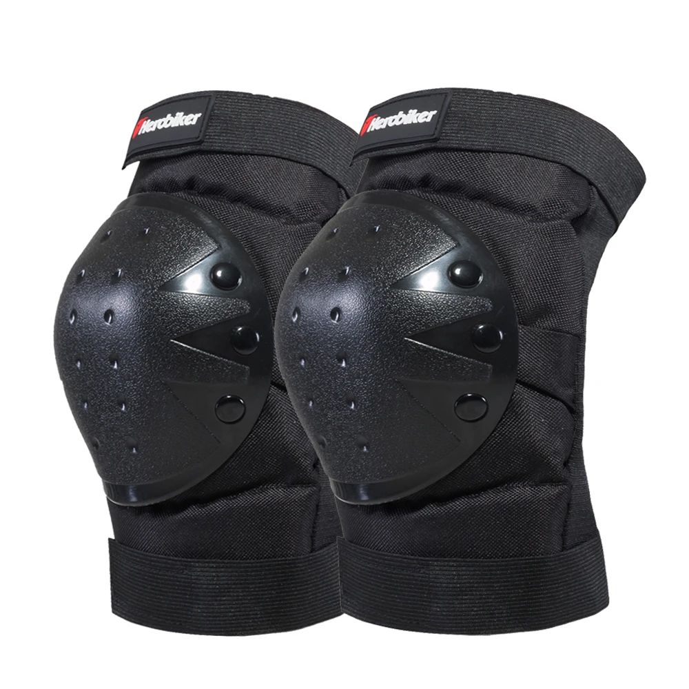 HEROBIKER мотоциклетные наколенники велосипедные гоночные тактические скейты защитные наколенники защитные черные защитные накладки - Цвет: Knee pads