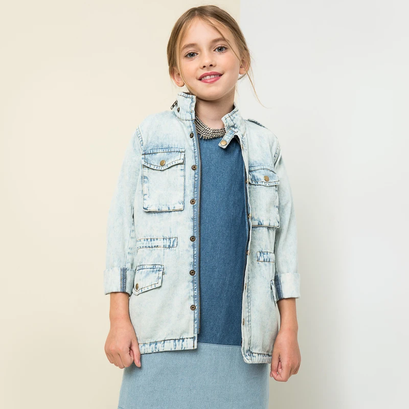 2017 spring new European and American brand children's wear tide denim
