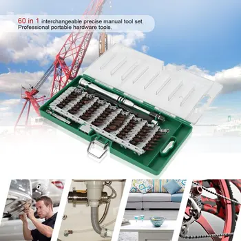 

60 In 1 Multifunctional S2 Tool Steel Screwdriver for Mobile Phone Repair Kit --M25