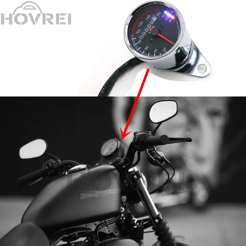 LCD Digital Speedometer Odometer Motorcycle Motor Bike Scooter