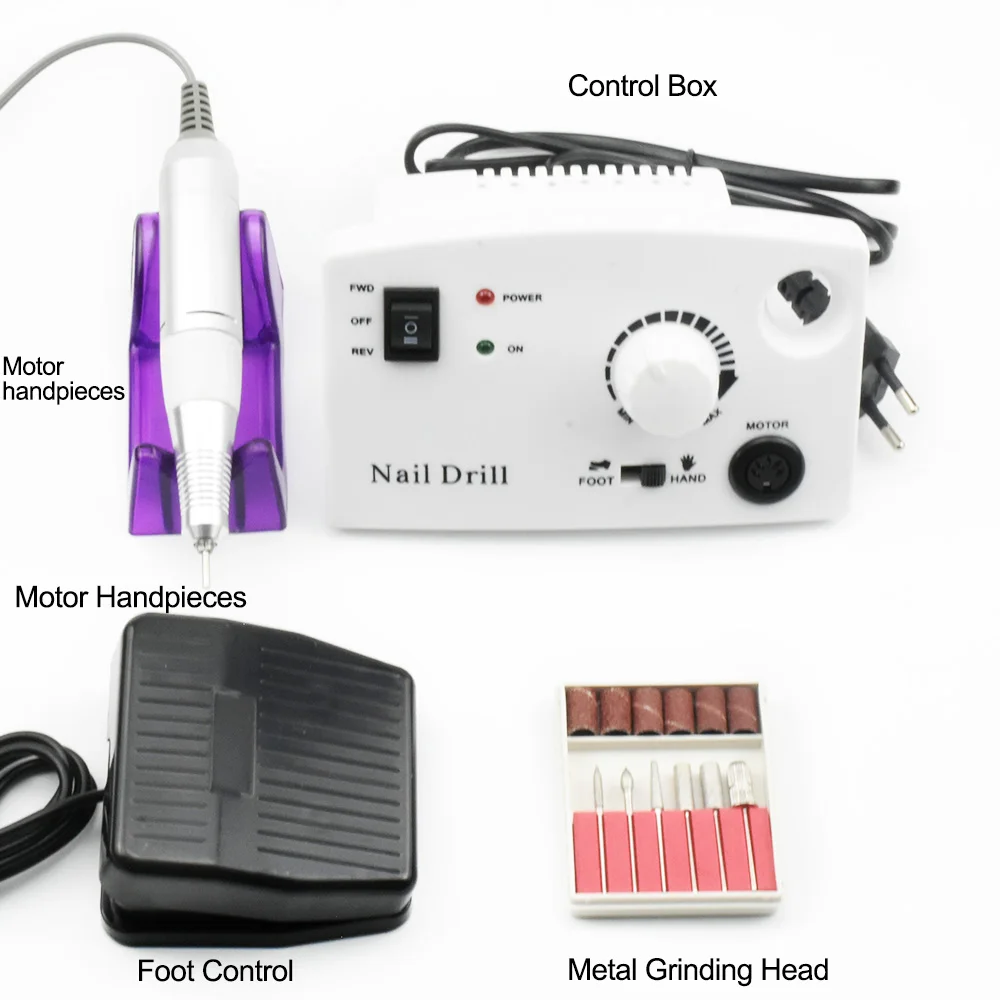 Electric Nail Drill Maniure Machine 35000RPM 15W Pro Diamond Nail