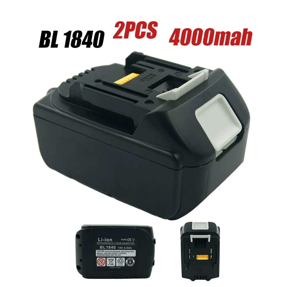2x New Replacement Rechargeable 4000mah Batteries For For Makita 18v