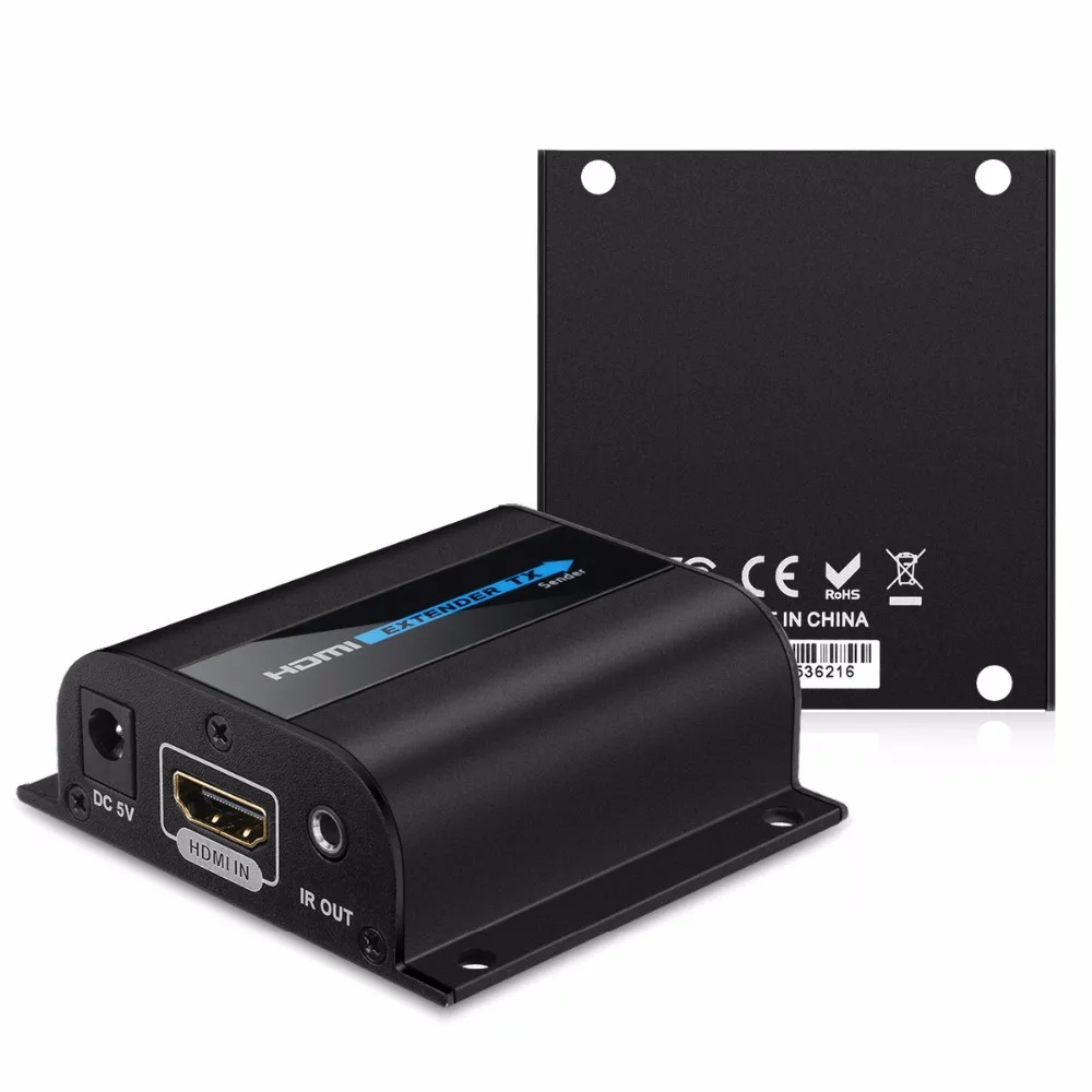 Excelvan LKV372A HDMI удлинитель передатчик HD 1080 P TX/RX 60 м с ИК Управление CAT6 RJ45 сигнала