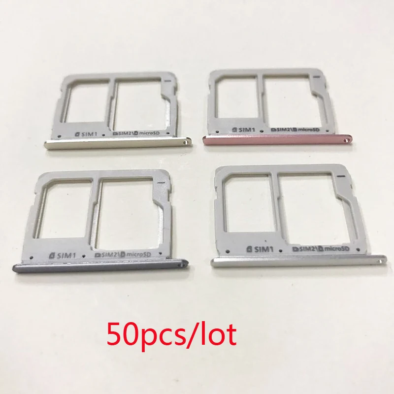 50 шт./лот держатель sim-карты для Samsung Galaxy A3 A5 A7 2016 двойной SIM лоток карт памяти Micro SD