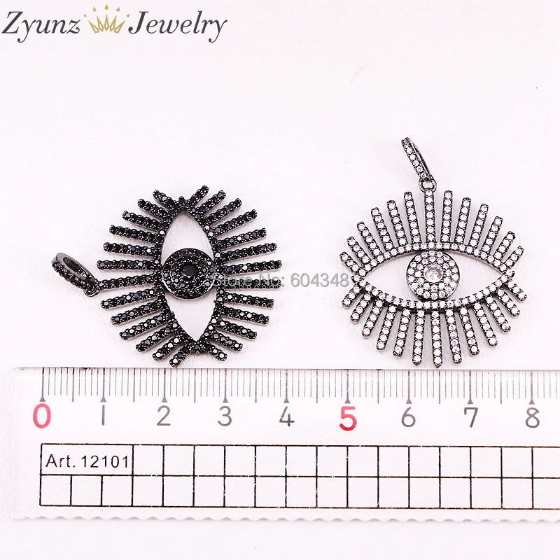 5 нитей ZYZ300-4083 Новая мода micro pave cz глаз форма кулон цепочки и ожерелья европейский стиль для женщин ювелирные изделия