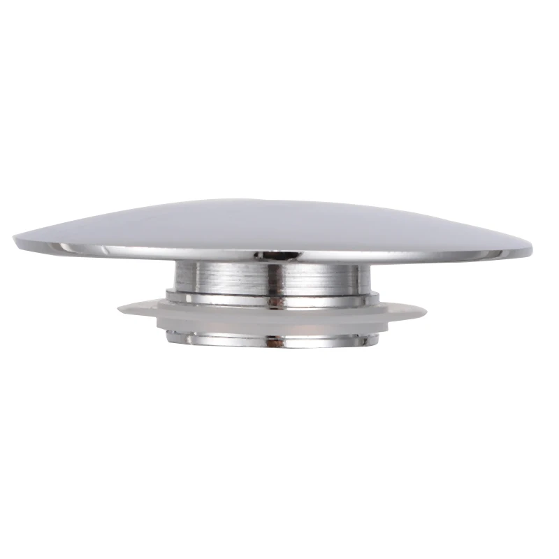 Chrome Zinc Alloy Basin Push Button Waste Bathroom Sink Easy Click Clack Plug Pop Up Push Button 66mm For Bathroom Hardware