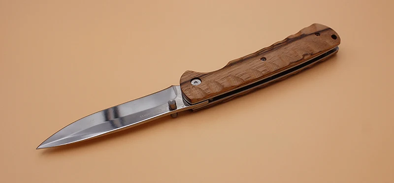Открытый Складной нож Тактический карманный нож спасательный нож для выживания с деревянной ручкой для кемпинга охотничий нож инструмент