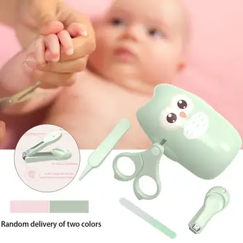

Newborn Special Infant Baby Child Nail Clipper Protective Safety Baby Nail Scissors Set Baby Dustproof Anti-lost Nail Care Set