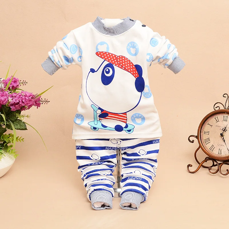 Baby Boy Girl Clothes Kids Clothes Sets T-shirt+pants Suit Clothing Set Cloud Printed Clothes Newborn Sport Suits - Цвет: 7