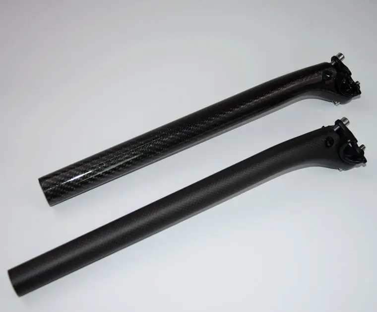 New 3K Road Bicycle Suspension Seatpost Mountain Carbon Bike Seat Post